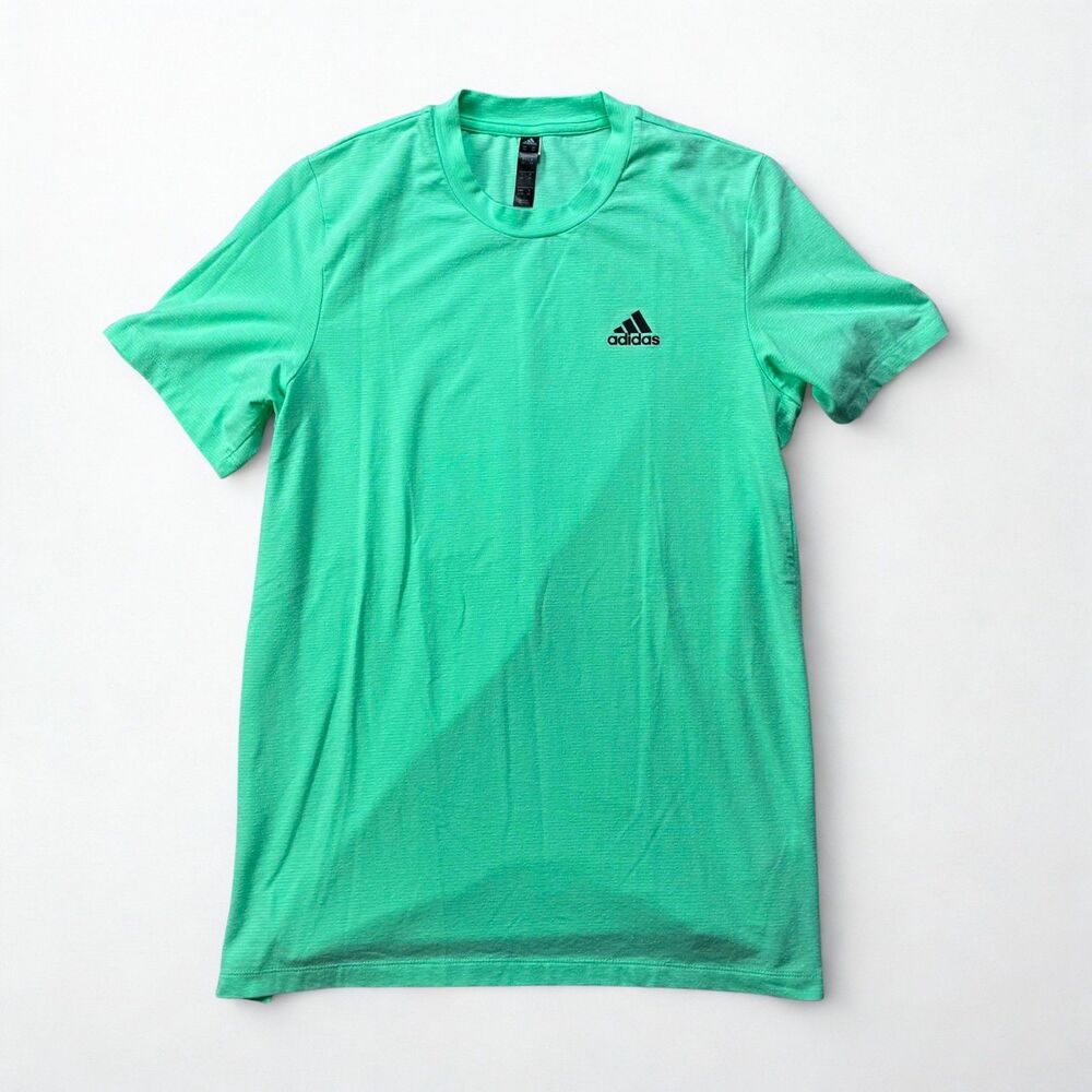 Adidas T Shirt Womens XS Green Athletic Performance Activewear Logo Tee
